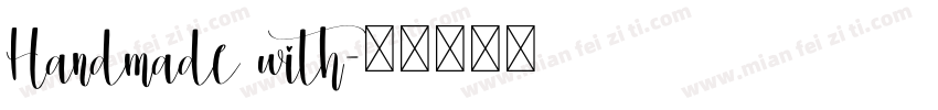 Handmade with字体转换